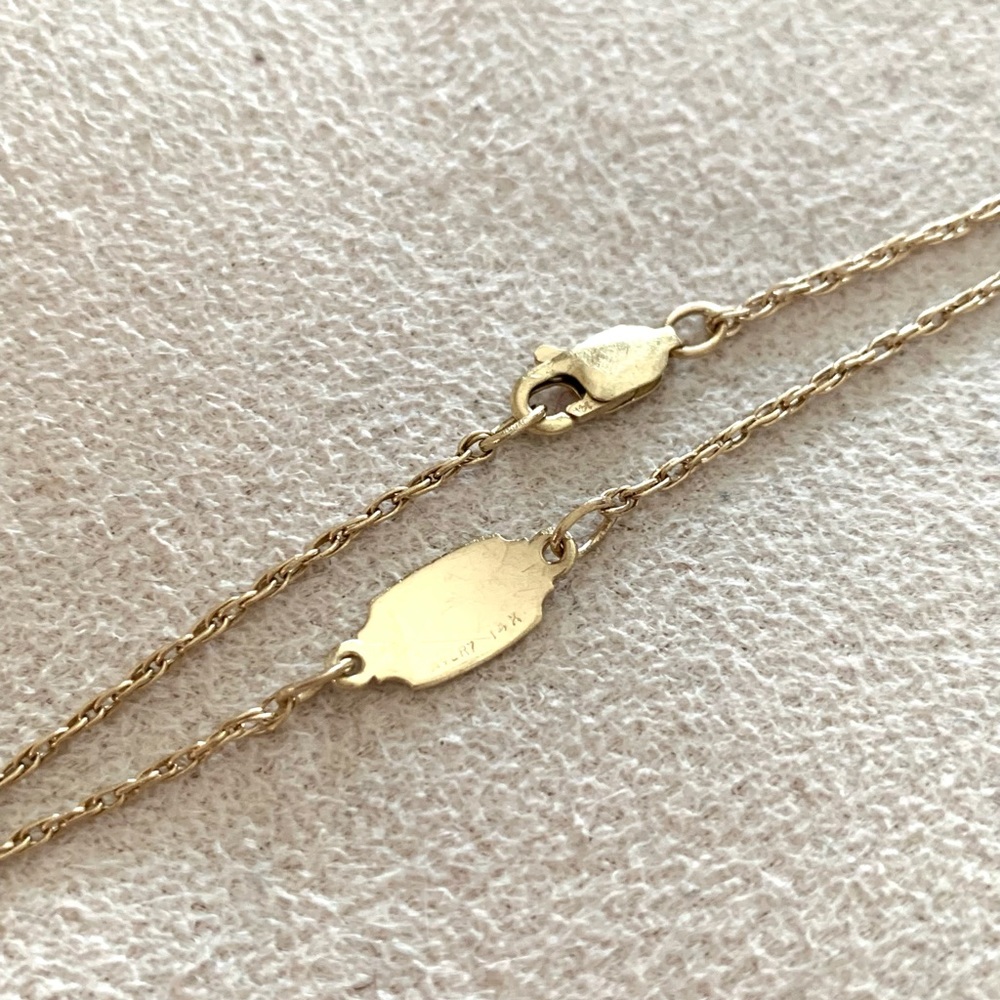 VINTAGE James Avery 14k gold ID bracelet - Picture 4 of 11